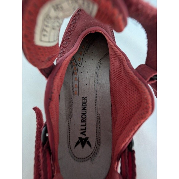 Allrounder by Mephisto Mary Jane Shoes Women's Red Comfort Active Shock Sz 8.5 - Picture 7 of 10
